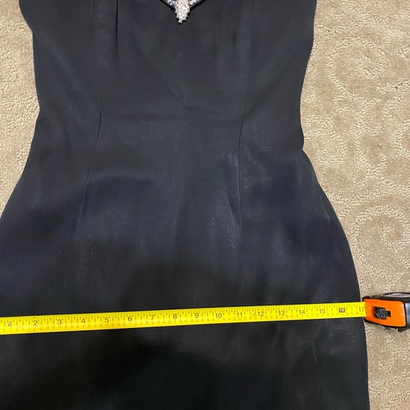 Sleek black long Betsy & Adam formal Size 3/4 - Picture 4 of 6